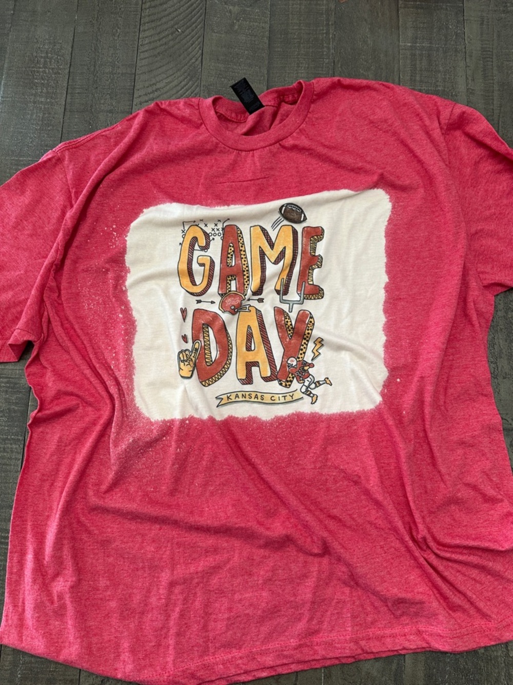Gildan Red Kansas City Game Day Graphic Tee